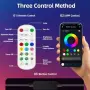 Смарт RGBIC ъглова LED лампа с дистанционно и приложение, снимка 5