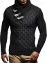 Нов модерен мъжки пуловер с копчета и широка яка, 3цвята - 023, снимка 2