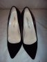 Нови дамски велурени обувки на ток, снимка 4