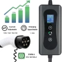 Преносимо бързо зарядно устройство за електрически коли, Typ 2, 11kW, 16A 3P трифазни CEE За TESLA B, снимка 2