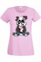 Дамска Тениска Panda Bear Zombi Gamer STAGE 2,Изненада,Повод,Подарък,Празник, снимка 3