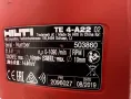 Hilti TE 4-A22 - Акумулаторен перфоратор 22V с куфар!, снимка 6