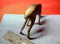 ГОЛЯМА БРОНЗОВА СЪРНА ДЕКОРАТИВНА АРТ РЪЧНА ИЗРАБОТКА СТАТУЕТКА 47795, снимка 8