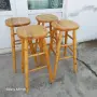 Бар столове масив-4бр, снимка 2