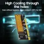 NVMe PCIe адаптер, M.2 NVMe SSD към PCI Express 4.0/3.0/2.0/1.0, снимка 4
