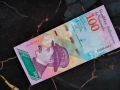 Банкнота - Венецуела - 100 боливара UNC | 2018г., снимка 1
