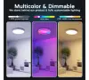 Интелигентен RGB LED плафон WIFI+Bluetooth, ANDROTEK®, 30W, 2600lm, дистанционно управление, снимка 8
