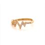 Златен дамски пръстен 1,64гр. размер:56 14кр. проба:585 модел:16537-3, снимка 3