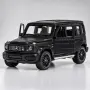 Метална количка Mercedes-Benz AMG G63 1:32 – Pull-Back, светлини и звуци, отварящи врати, черна, снимка 3