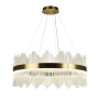 LED ЛЕД Димируем кристален полилей на връв 100 см зллатен, снимка 4