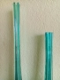 Вази стъкло тюркоазени 40 и 30 см, снимка 6