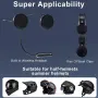 OBEST BT5.3 Мотоциклетни Bluetooth слушалки, комплект за каска , снимка 8