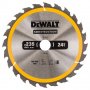 Диск циркулярен DeWALT метален HM за рязане на дърво 235x30x2.6 мм, 24 z, Construction
