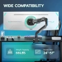 ARES WING газово пружинно рамо за ултраширок монитор плосък/извит 57", снимка 5