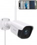 Камера за наблюдение GNCC 2.4G WiFi,T2,IP65 нощно виждане,откриване на движение и звук,съвм. Alexa 