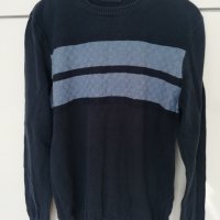 Тъмносин мъжки пуловер , снимка 1 - Пуловери - 44461257