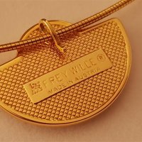 FREYWILLE колие 24к златно покритие емайл вдъхновено от Клод Моне, снимка 8 - Колиета, медальони, синджири - 42272048