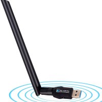 USB 3.0 WiFi 1200Mbps, 802.11AC безжичен мрежов адаптер двулентов 2.42GHz/300Mbps/5.8GHz/866Mbps 5dB, снимка 1 - Мрежови адаптери - 42823142