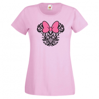 Дамска тениска Minnie Head 4 Подарък,Изненада,Рожден ден,, снимка 5 - Тениски - 36530131