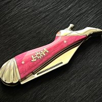 Колекционерски, удобен сгъваем джобен нож. Small Leg Knife Hot Pink (RR971), снимка 5 - Ножове - 42905557