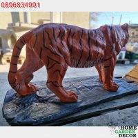 Бетонна статуя на тигър в реален размер, снимка 9 - Градински мебели, декорация  - 39085408