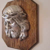 Исус Христос композиция метал и дърво, снимка 2 - Пана - 44616081