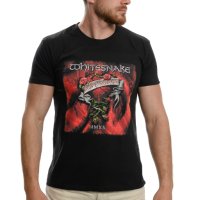 Нова мъжка тениска с дигитален печат на музикалната група Whitesnake - Love Songs С ГРЪБ, снимка 1 - Тениски - 40436774