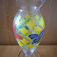 Ръчно рисувана ваза, снимка 2 - Вази - 35034954