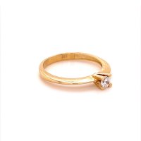 Златен дамски пръстен 1,72гр. размер:55 14кр. проба:585 модел:16473-5, снимка 3 - Пръстени - 40768811