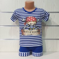 Ново детско моряшко комплектче с трансферен печат Пират, снимка 1 - Детски комплекти - 33839732