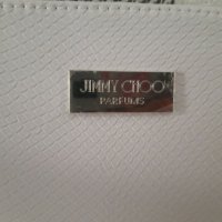 Нов несесер Jimmy Choo parfums White cream Pochette Clutch toiletry makeup Bag, снимка 3 - Чанти - 30706808