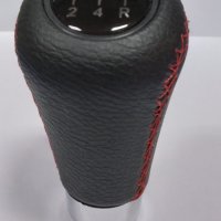 Топка за скоростен лост универсална с червени шевове – 5 скорости, снимка 3 - Аксесоари и консумативи - 33976559