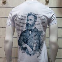 Нова мъжка тениска със ситопечат на Христо Ботев, България, снимка 3 - Тениски - 27900416