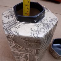 Гръцка Керамична ваза - урна с капак , снимка 6 - Декорация за дома - 38096963