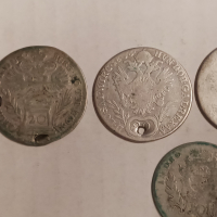 Монети Австрия 20 кройцера , сребро , 5 броя , за накит, снимка 6 - Нумизматика и бонистика - 44653704