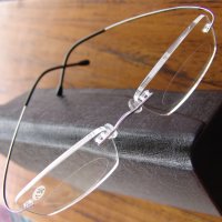 Диоптрични очила стил Silhouette за четене ТИТАНИЕВИ рамки луксозни с кутия