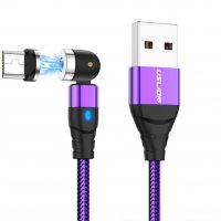 НОВО! 180°-360°-540° Магнитен кабел micro USB, Type C, 8-pin магнитно зарядно, снимка 6 - USB кабели - 33804624