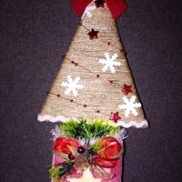 Ръчно изработена Коледна декорация , снимка 1 - Коледни подаръци - 39050606