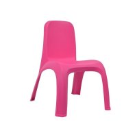 Детски пластмасов стол, без подлакътници, розов, 38x44x52см, снимка 1 - Мебели за детската стая - 42493470