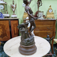 Прекрасна антикварна колекционерска френска фигура статуетка , снимка 3 - Антикварни и старинни предмети - 44693518