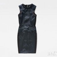 Нова рокля G-STAR Lynn Navy Slim Dress оригинал, снимка 4 - Рокли - 29593687