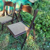 Винтидж Сгъваеми столове, тапицирани,омекотени, снимка 8 - Столове - 37559675