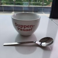 Чаша/ купа за супа + лъжица, снимка 1 - Други - 42075921