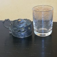 Сребърна антична чаша , снимка 4 - Колекции - 29710520