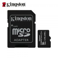 MicroSD карта памет KINGSTON с капацитет 16/32/65/128GB, снимка 2 - Карти памет - 31865125