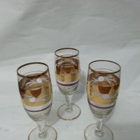 антикварни чаши с позлата  гравирани, снимка 11 - Антикварни и старинни предмети - 31628526