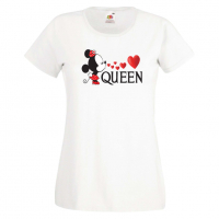 Дамска тениска Set for Couples Minnie 3 Подарък,Изненада,Рожден ден,, снимка 9 - Тениски - 36530952