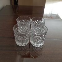 Чаши стъклени кристал за уиски 4 броя, снимка 3 - Чаши - 44156331