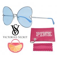 VICTORIA'S SECRET 🍊 Дамски слънчеви очила BLUE HEART нови с кутия, снимка 1 - Слънчеви и диоптрични очила - 39553409