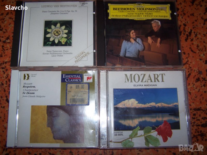 Компакт дискове на Волфганг Амадеус Моцарт и Лудвиг Ван Бетховен/ 4 броя, снимка 1